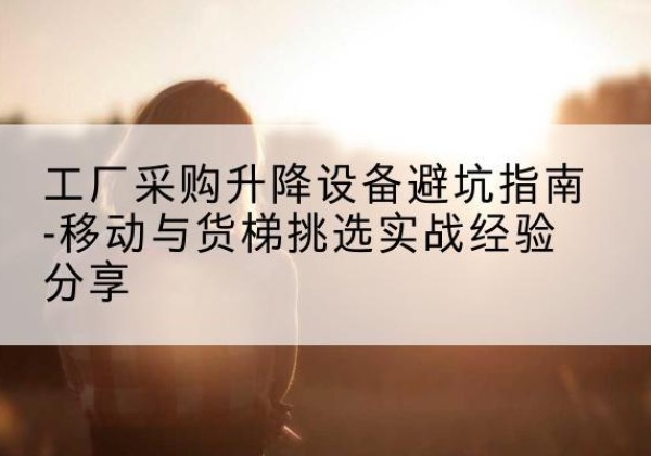 浑江移动式升降机怎么选-工厂采购升降设备避坑指南-移动与货梯挑选实战经验分享